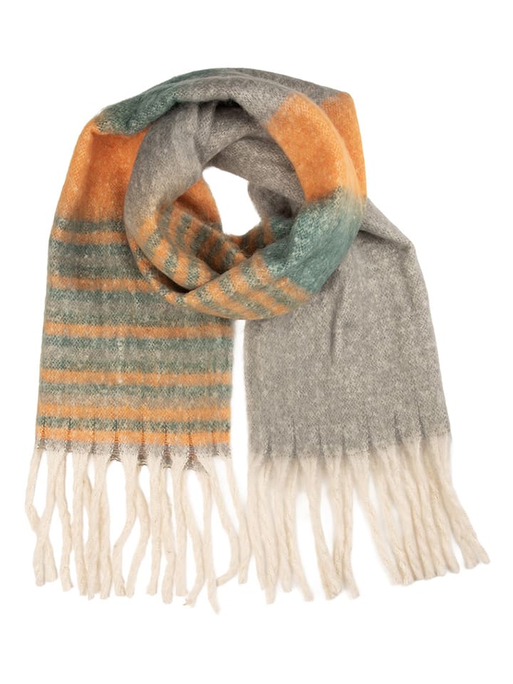 Clayre & Eef Grau/ Orange - (L)180 x (B)50 cm 9134123