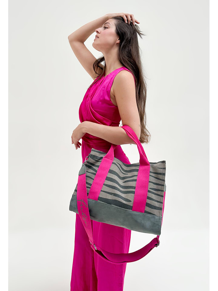 Taška Fritzi aus Preußen Grau/ Pink - (B)40 x (H)29,5 x (T)14 cm 5550999