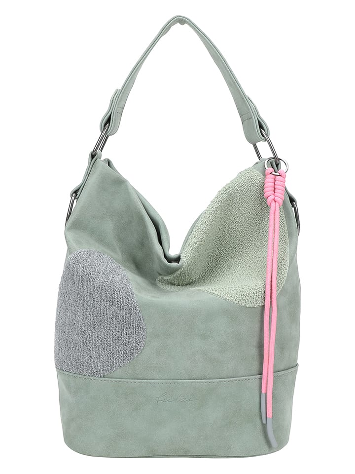 Kabelka Fritzi aus Preußen Grün/ Grau - (B)27 x (H)37 x (T)17 cm 6561407