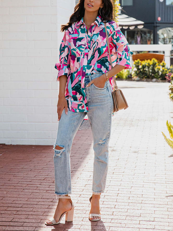 Milan Kiss Bunt 290618 Bluse in Bunt - 2