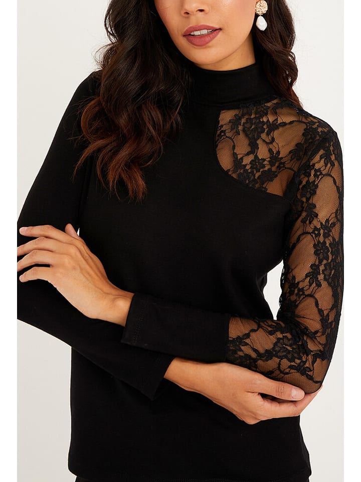 Milan Kiss Schwarz 3786657 Bluse in Schwarz - 2