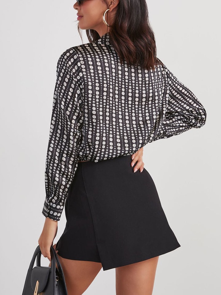 Milan Kiss Schwarz 1961945 Bluse in Schwarz - 3