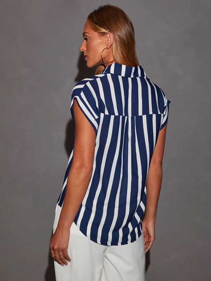 Milan Kiss Dunkelblau 6241201 Bluse in Dunkelblau - 3