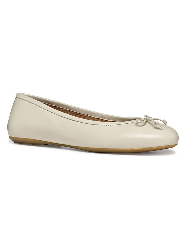 Geox Creme 6025496 Leder-Ballerinas "Palmaria" in Creme - 5