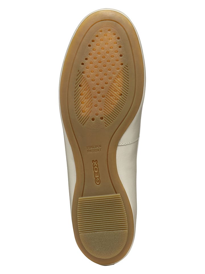 Geox Creme 6025496 Leder-Ballerinas "Palmaria" in Creme - 9