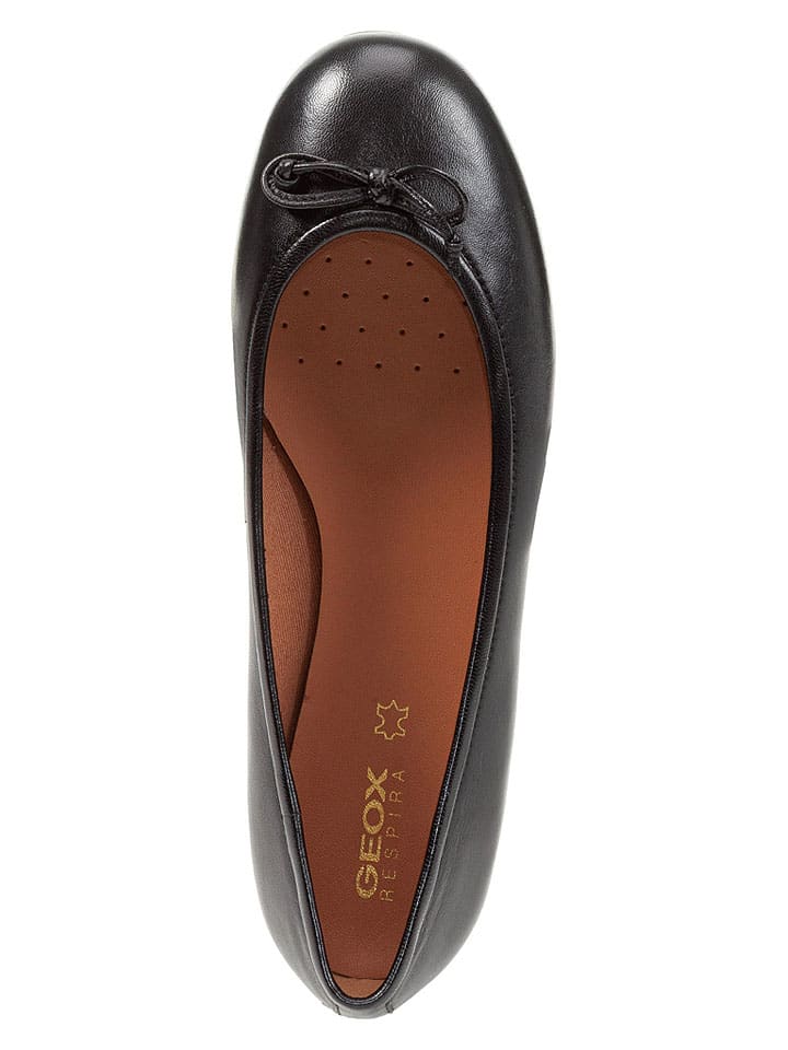 Geox Schwarz 7012067 Leder-Ballerinas "Palmaria" in Schwarz - 6