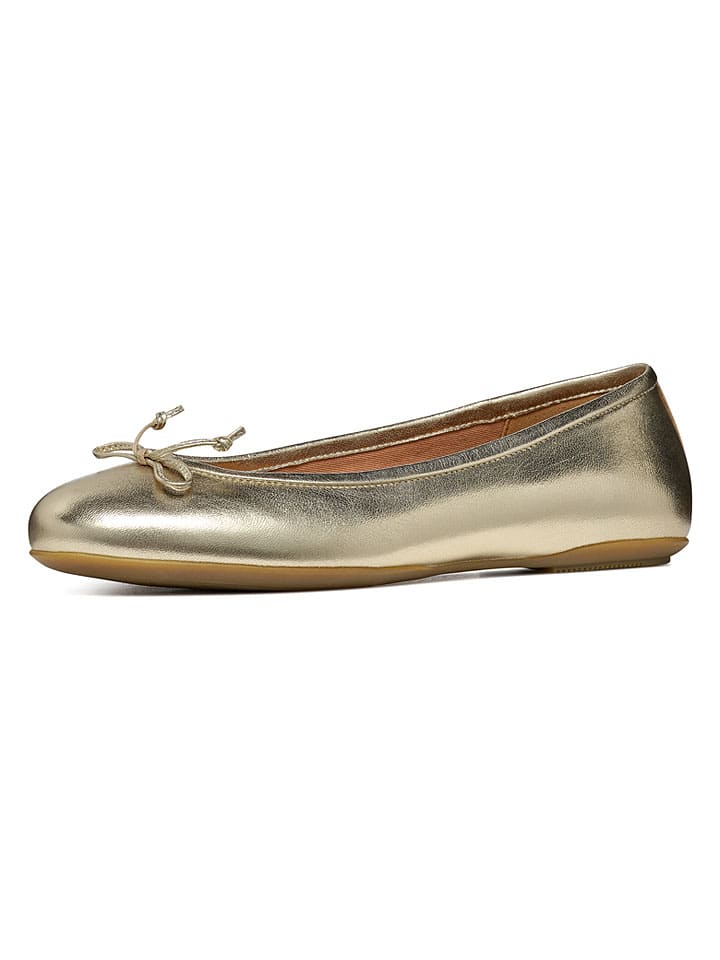 Geox Gold 8009893 Leder-Ballerinas "Palmaria" in Gold - 2