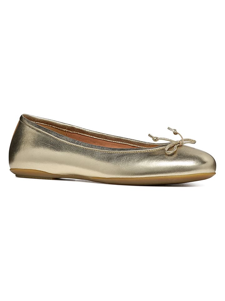 Geox Gold 8009893 Leder-Ballerinas "Palmaria" in Gold - 3