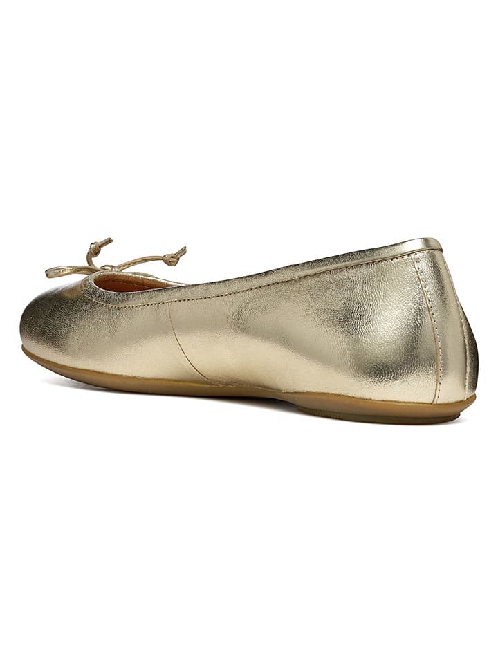 Geox Gold 8009893 Leder-Ballerinas "Palmaria" in Gold - 4