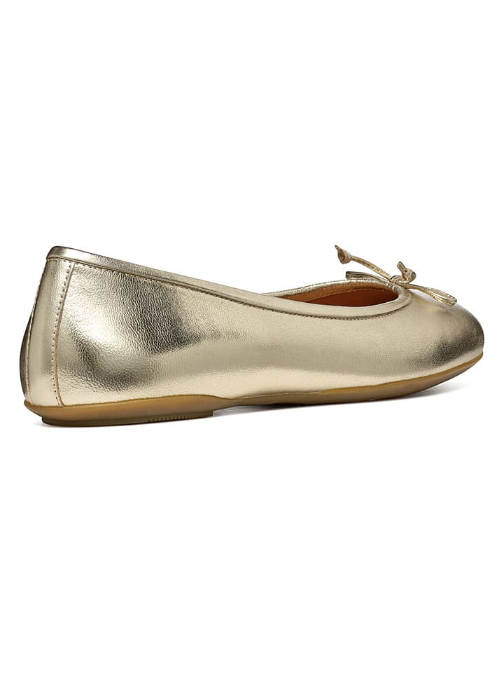 Geox Gold 8009893 Leder-Ballerinas "Palmaria" in Gold - 5