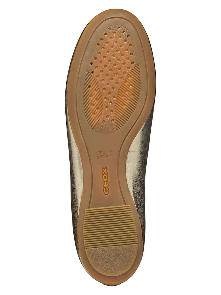 Geox Gold 8009893 Leder-Ballerinas "Palmaria" in Gold - 7