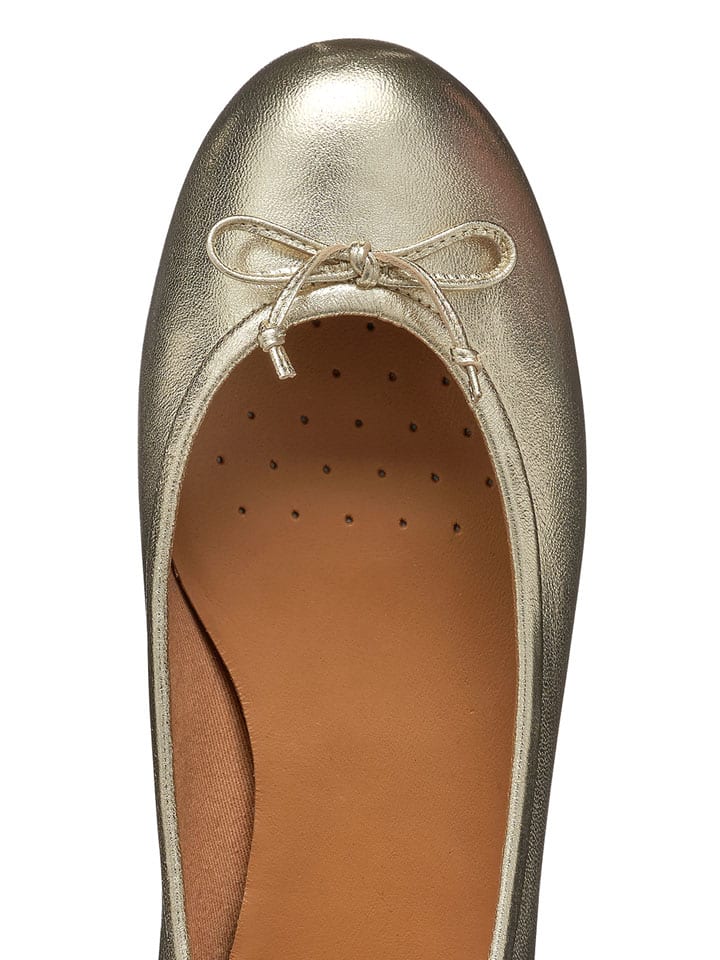 Geox Gold 8009893 Leder-Ballerinas "Palmaria" in Gold - 8