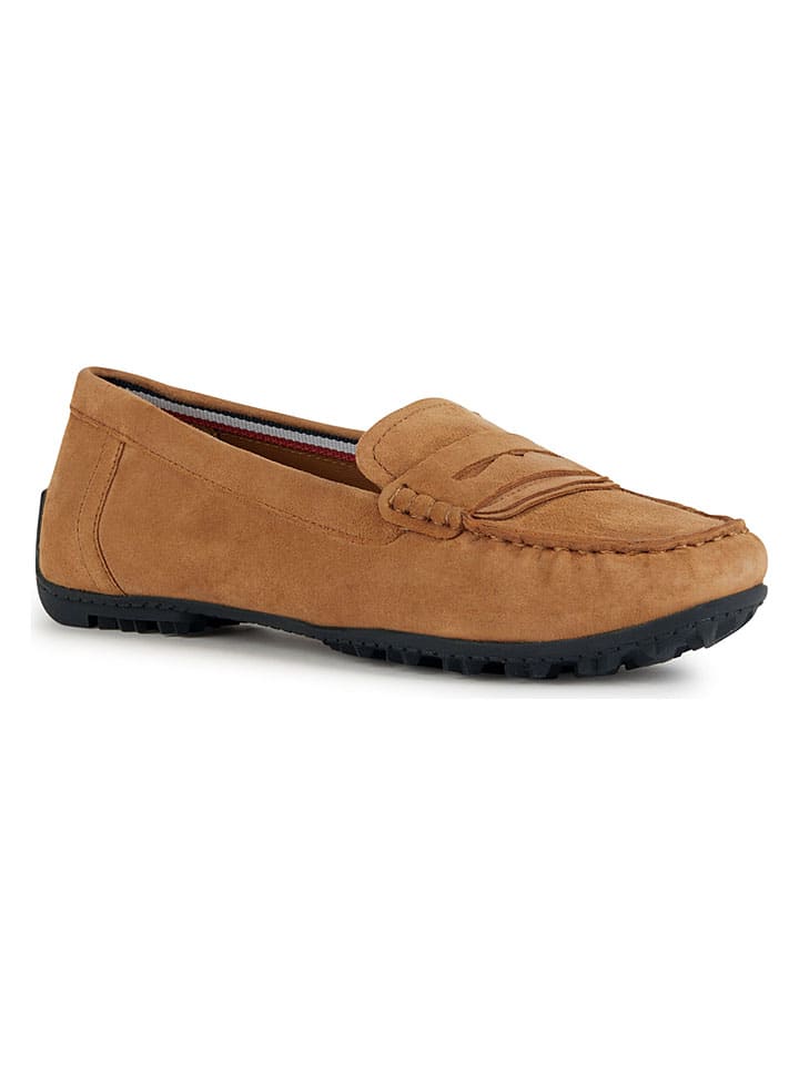 Geox Hellbraun 143862 Leder-Slipper "Kosmopolis" in Hellbraun - 2
