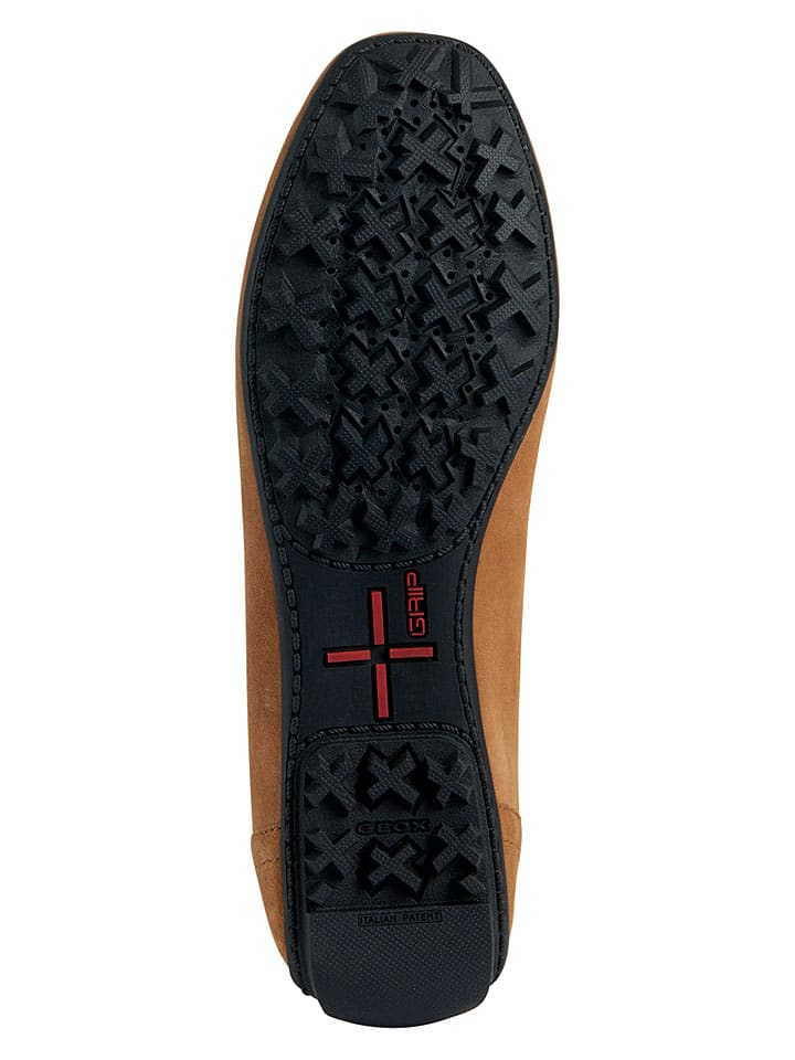 Geox Hellbraun 143862 Leder-Slipper "Kosmopolis" in Hellbraun - 6