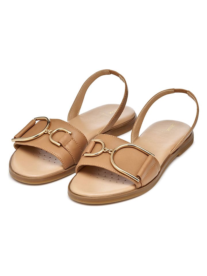 Sandále Geox Hellbraun 9297787 Leder-Sandalen "Naileen" in Hellbraun - 3