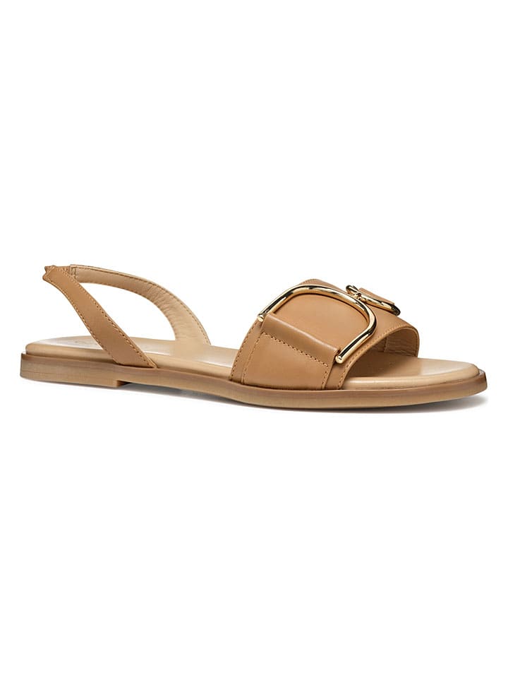 Sandále Geox Hellbraun 9297787 Leder-Sandalen "Naileen" in Hellbraun - 5