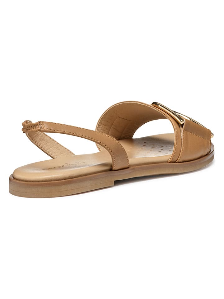 Sandále Geox Hellbraun 9297787 Leder-Sandalen "Naileen" in Hellbraun - 7