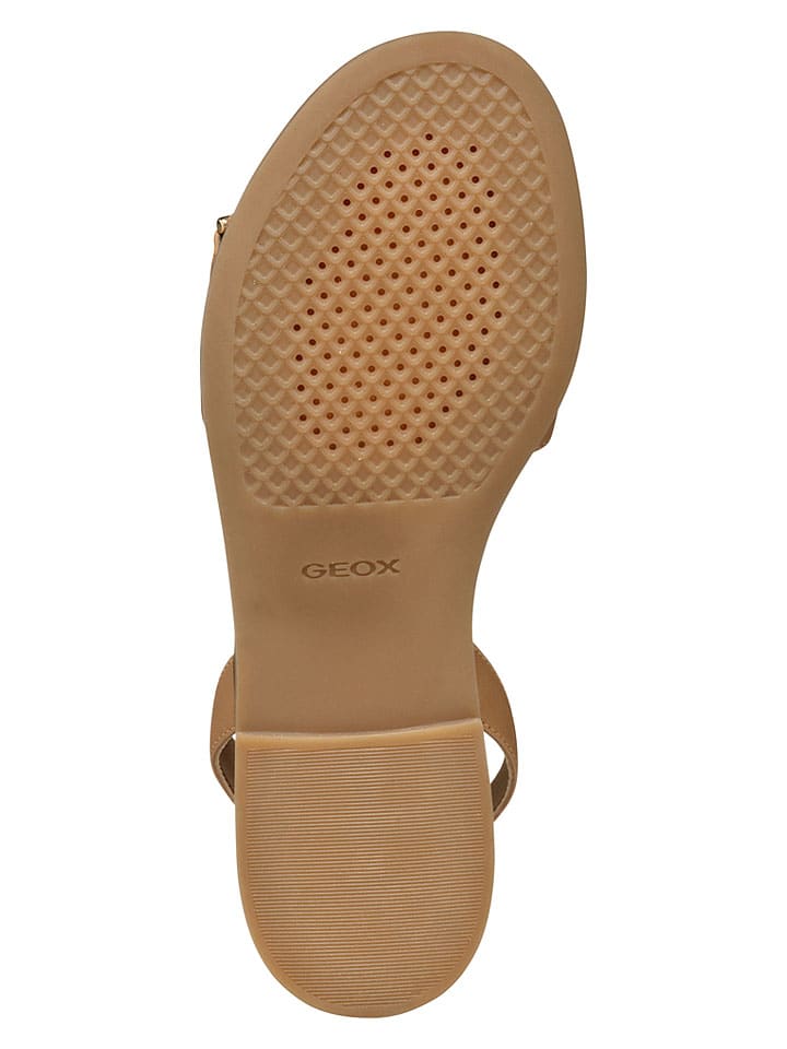 Sandále Geox Hellbraun 9297787 Leder-Sandalen "Naileen" in Hellbraun - 9
