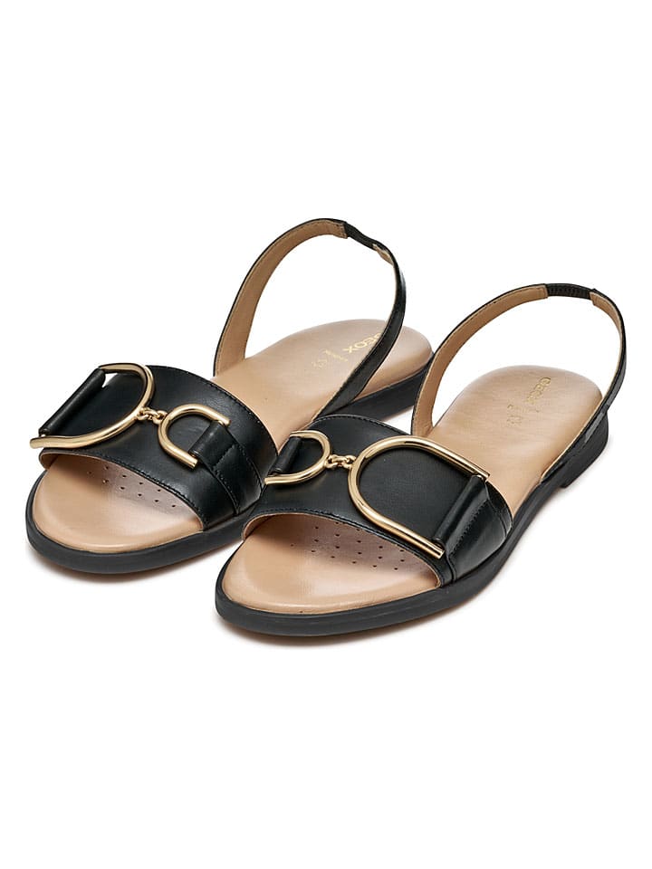 Sandále Geox Schwarz 7954348 Leder-Sandalen "Naileen" in Schwarz - 3