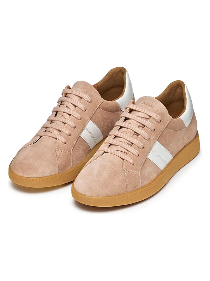 Tenisky Geox Beige/ Weiß 3453108 Leder-Sneakers "Meleda" in Beige/ Weiß - 3