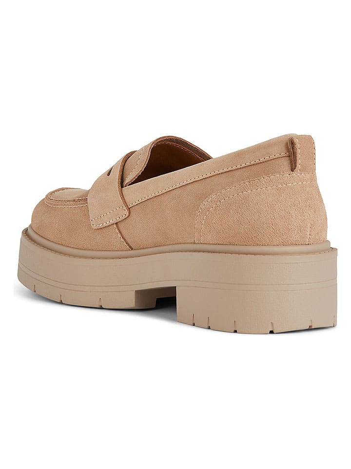 Geox Beige 8109842 Leder-Mokassins "Spherica EC7" in Beige - 3