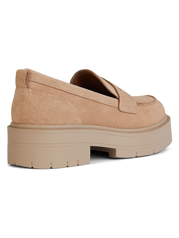 Geox Beige 8109842 Leder-Mokassins "Spherica EC7" in Beige - 4