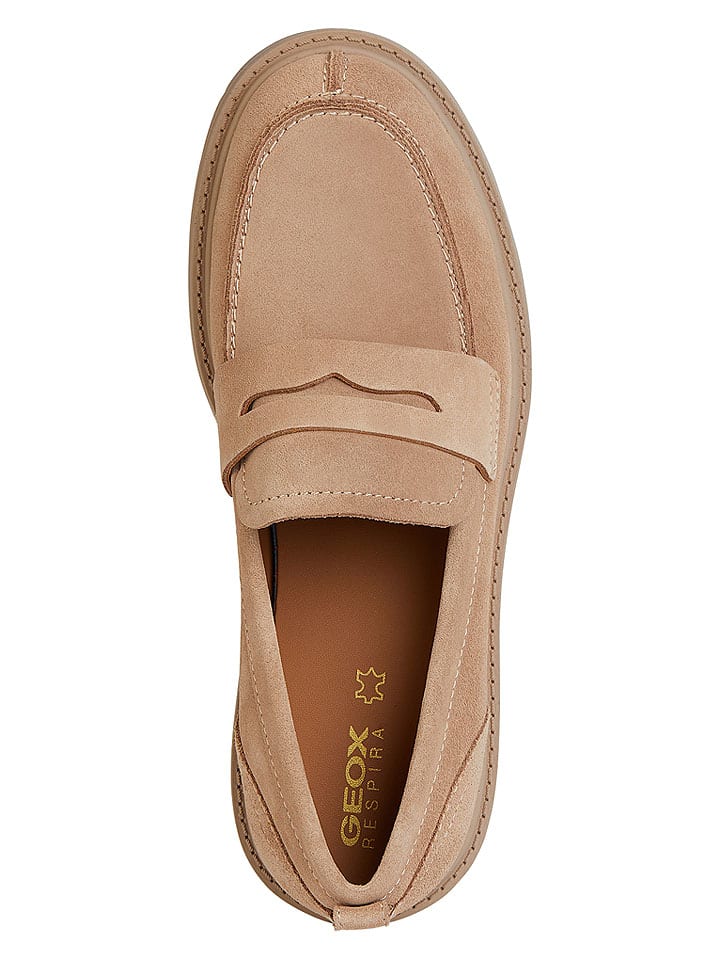 Geox Beige 8109842 Leder-Mokassins "Spherica EC7" in Beige - 5