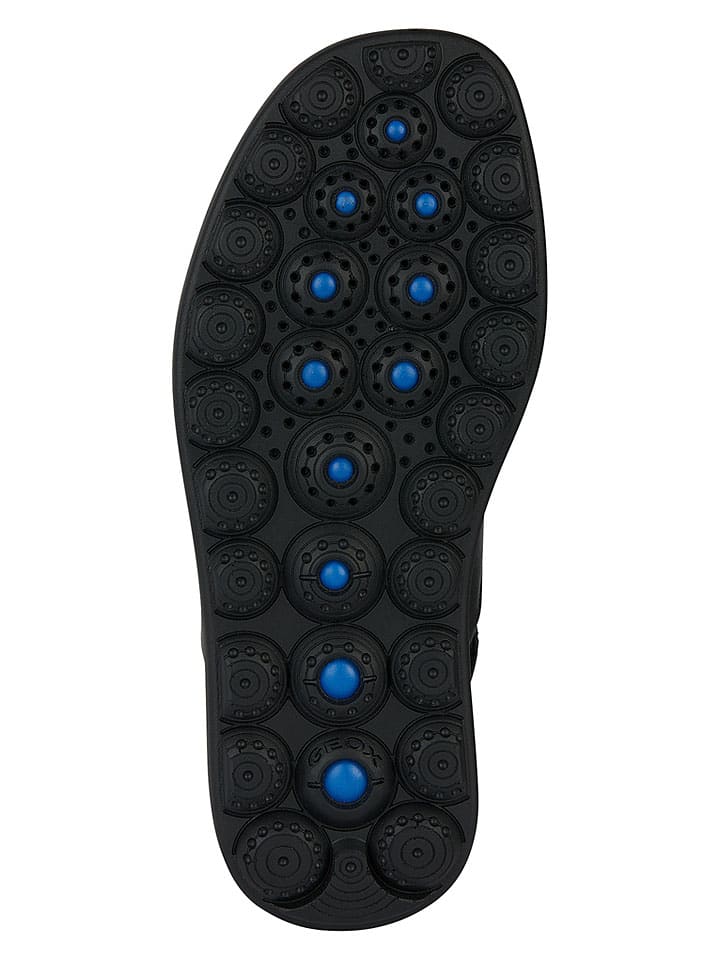 Sandále Geox Schwarz 697838 Leder-Keilsandaletten "Spherica EC4" in Schwarz - 6