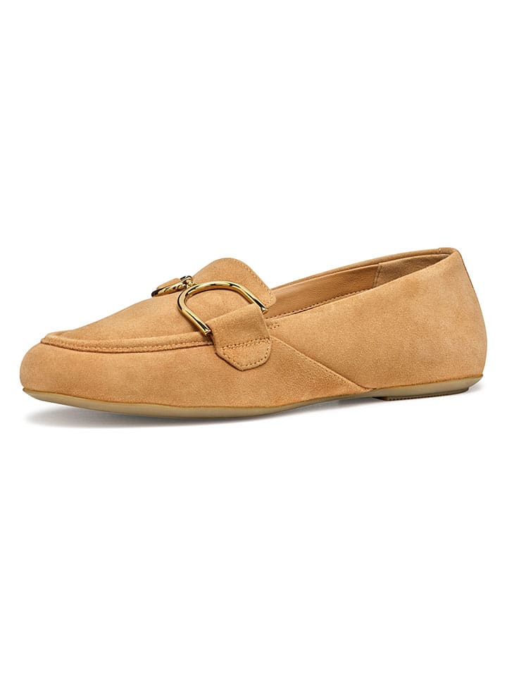 Geox Hellbraun 6926939 Leder-Slipper "Palmaria" in Hellbraun - 2