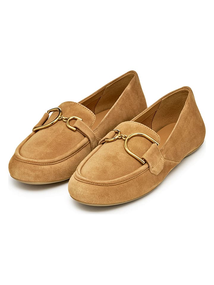 Geox Hellbraun 6926939 Leder-Slipper "Palmaria" in Hellbraun - 3