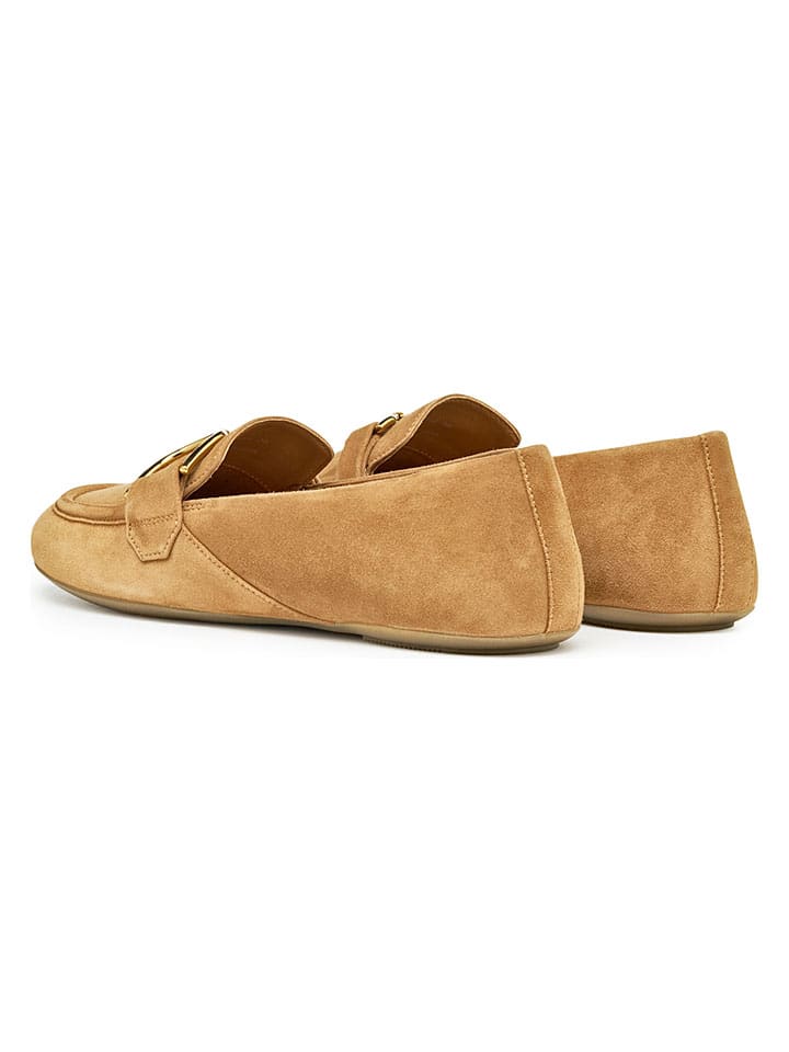 Geox Hellbraun 6926939 Leder-Slipper "Palmaria" in Hellbraun - 4