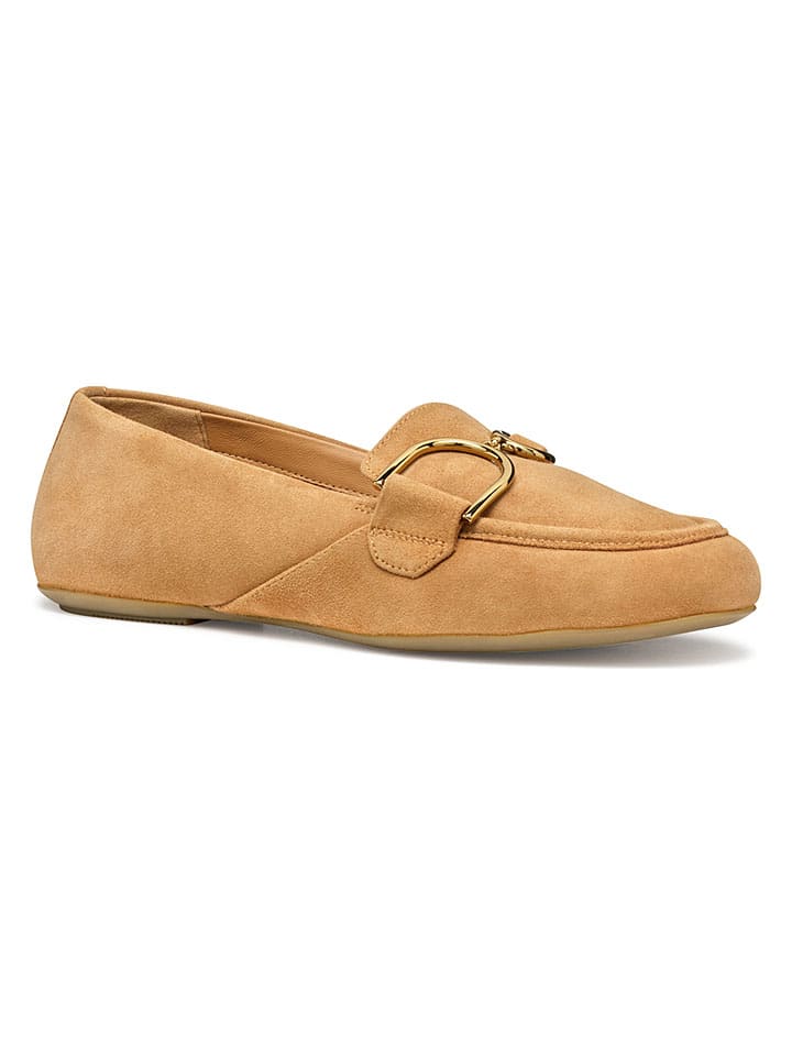 Geox Hellbraun 6926939 Leder-Slipper "Palmaria" in Hellbraun - 5