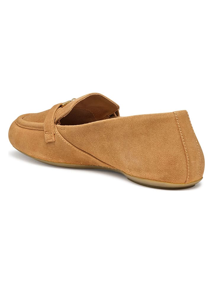 Geox Hellbraun 6926939 Leder-Slipper "Palmaria" in Hellbraun - 6
