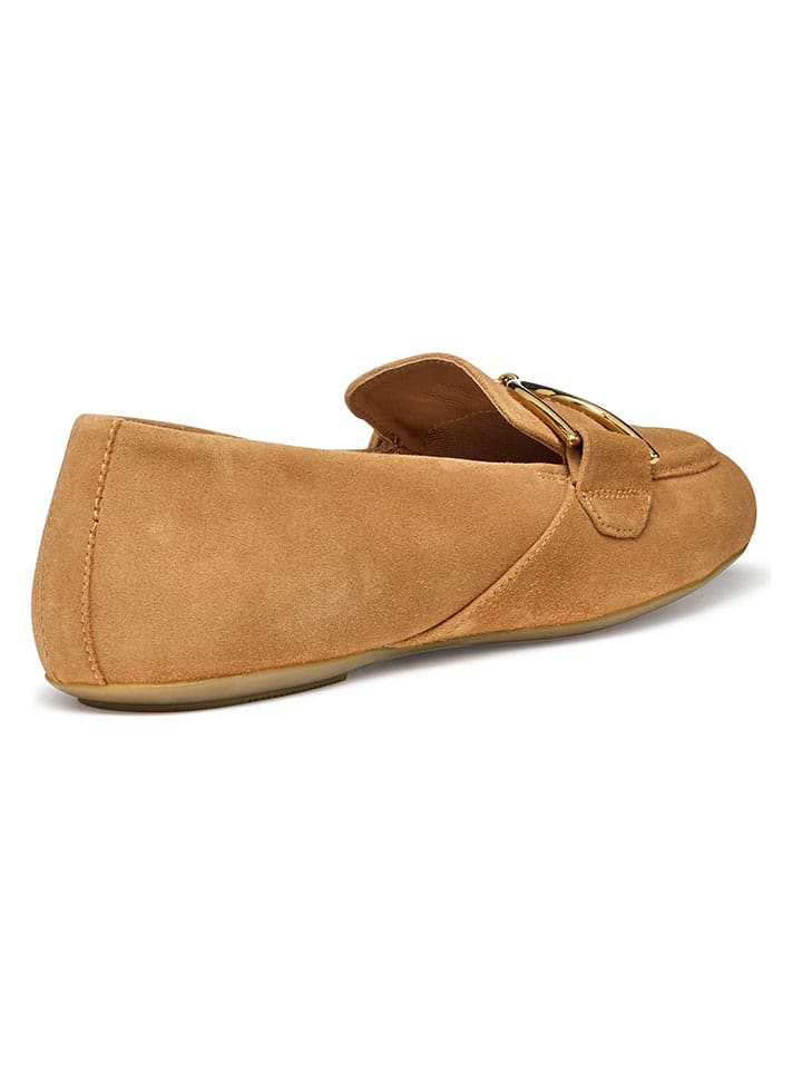 Geox Hellbraun 6926939 Leder-Slipper "Palmaria" in Hellbraun - 7