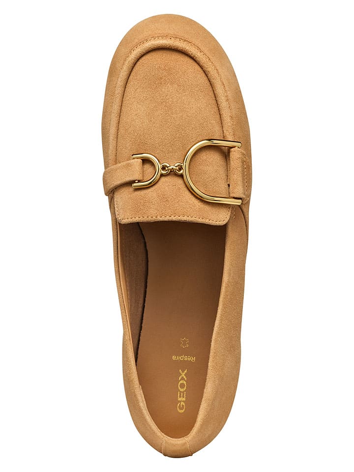 Geox Hellbraun 6926939 Leder-Slipper "Palmaria" in Hellbraun - 8