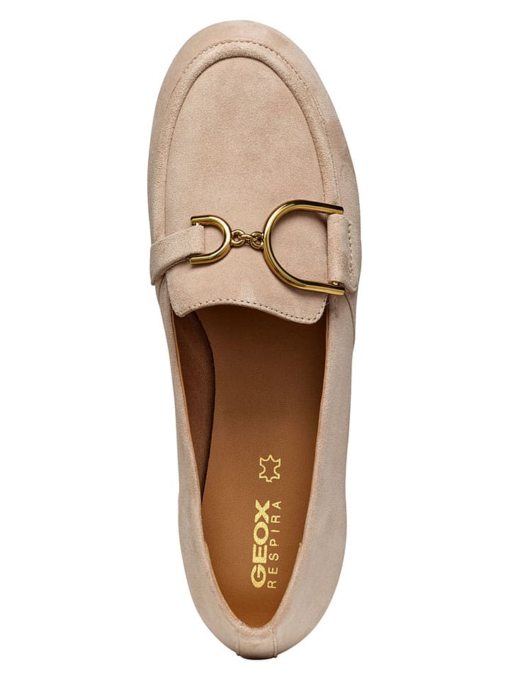 Geox Beige 3892759 Leder-Slipper "Palmaria" in Beige - 5