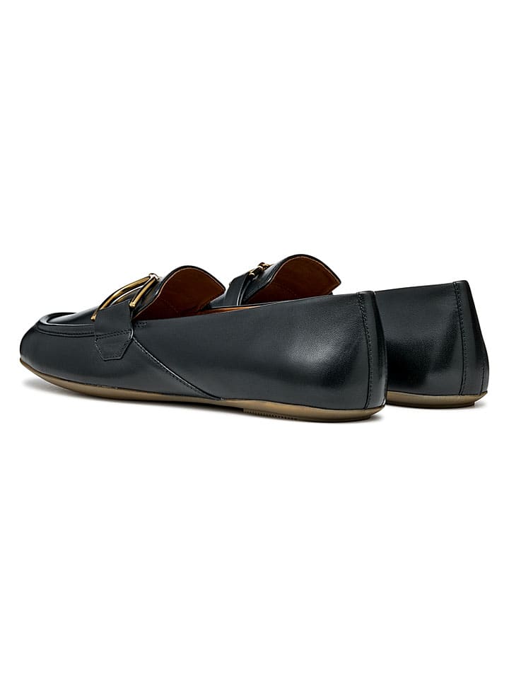 Geox Schwarz 4661325 Leder-Slipper "Palmaria" in Schwarz - 4