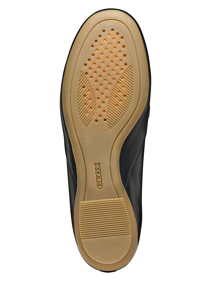 Geox Schwarz 4661325 Leder-Slipper "Palmaria" in Schwarz - 9