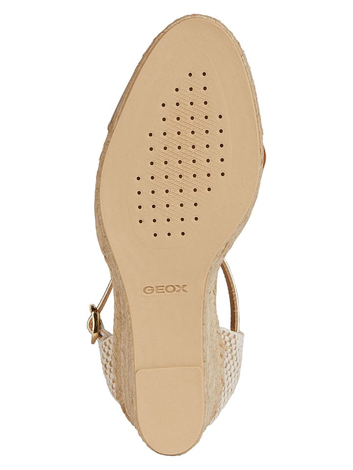 Sandále Geox Gold 5741577 Leder-Sandaletten "Gelsa" in Gold - 7