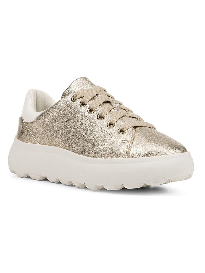 Tenisky Geox Gold 8463749 Leder-Sneakers "Spherica EC4.1" in Gold - 5