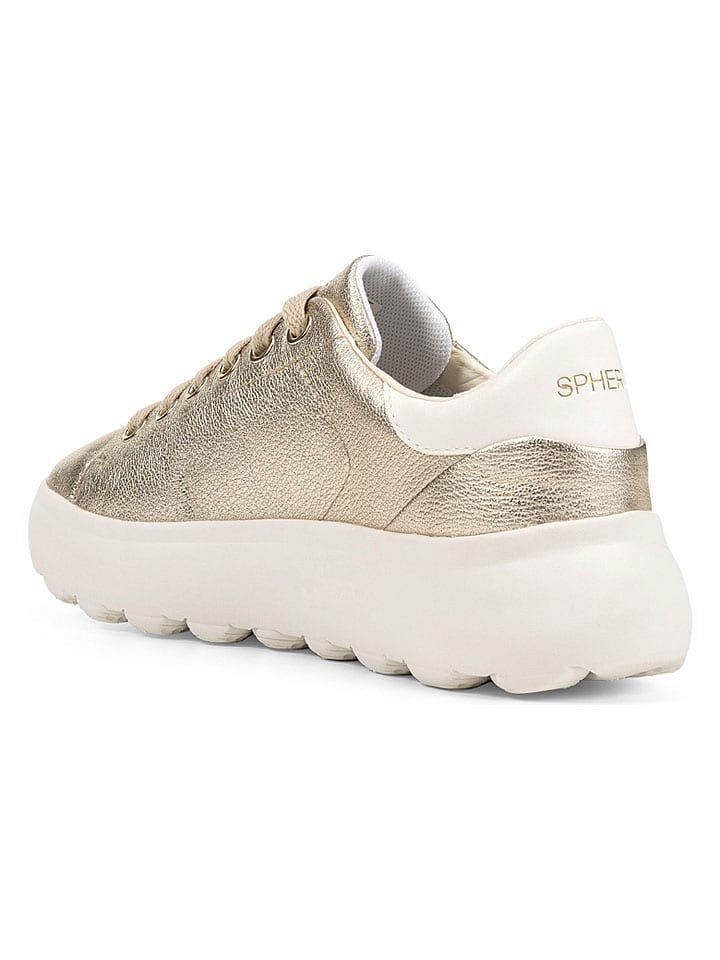 Tenisky Geox Gold 8463749 Leder-Sneakers "Spherica EC4.1" in Gold - 6