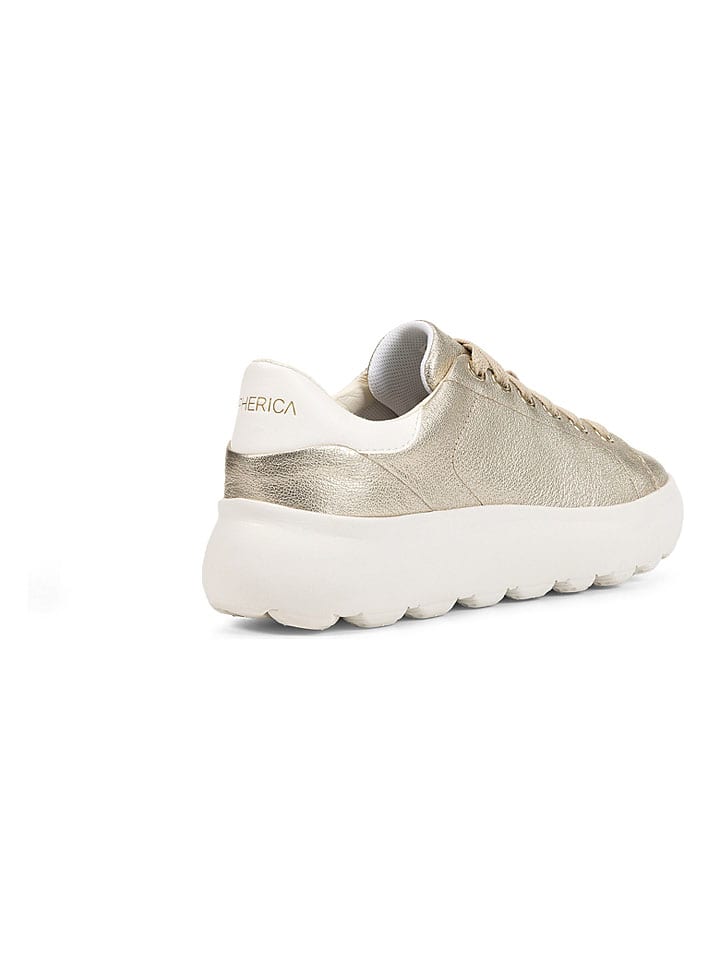Tenisky Geox Gold 8463749 Leder-Sneakers "Spherica EC4.1" in Gold - 7