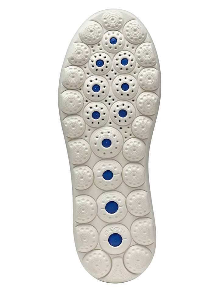 Tenisky Geox Weiß/ Grün 7766306 Leder-Sneakers "Spherica EC4" in Weiß/ Grün - 6