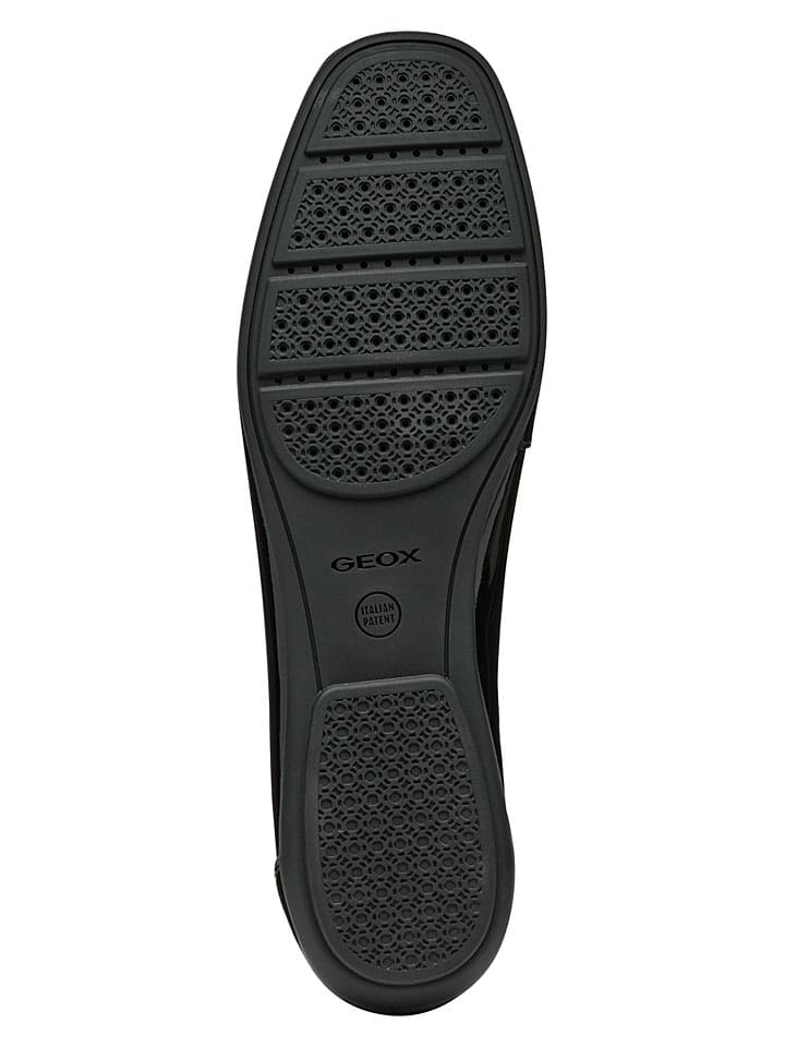 Geox Schwarz/ Weiß 7571748 Leder-Slipper "Annytah Moc" in Schwarz/ Weiß - 9
