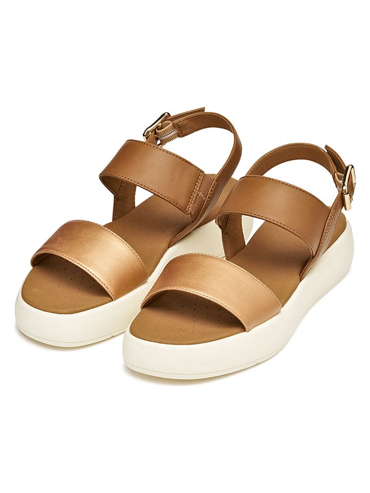 Sandále Geox Hellbraun 429900 Sandalen "Camalei" in Hellbraun - 3