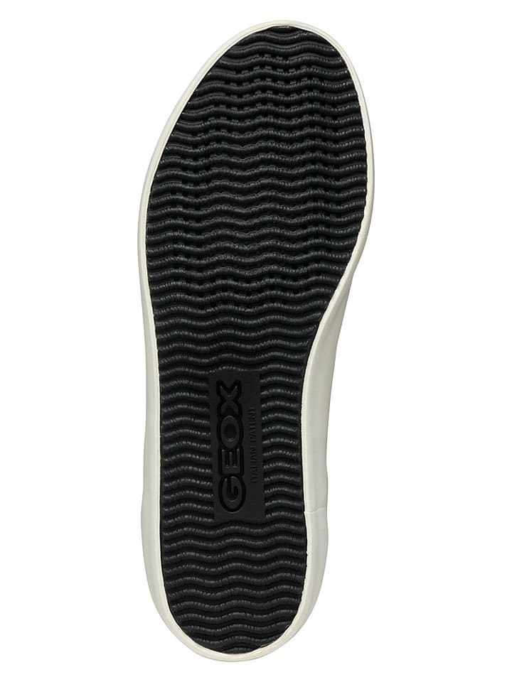 Tenisky Geox Weiß/ Grün/ Silber 139678 Leder-Sneakers "Emmeleny" in Weiß/ Grün/ Silber - 9