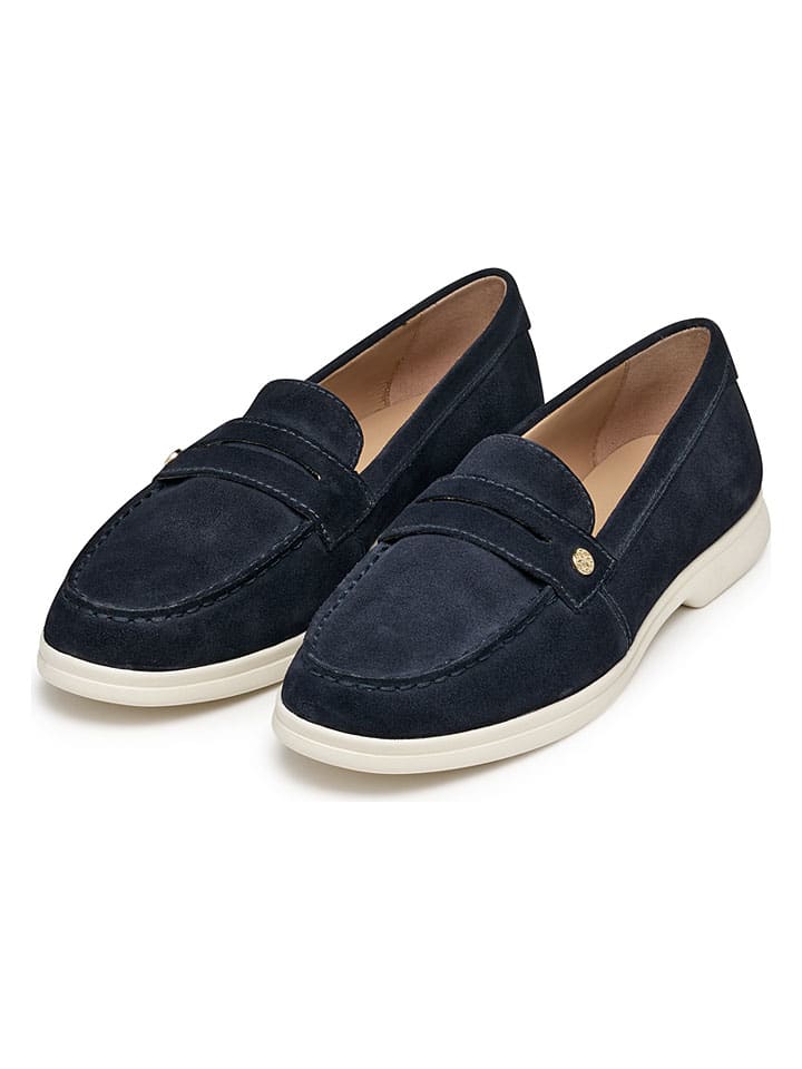 Geox Dunkelblau 742919 Leder-Slipper "Xand 3" in Dunkelblau - 3