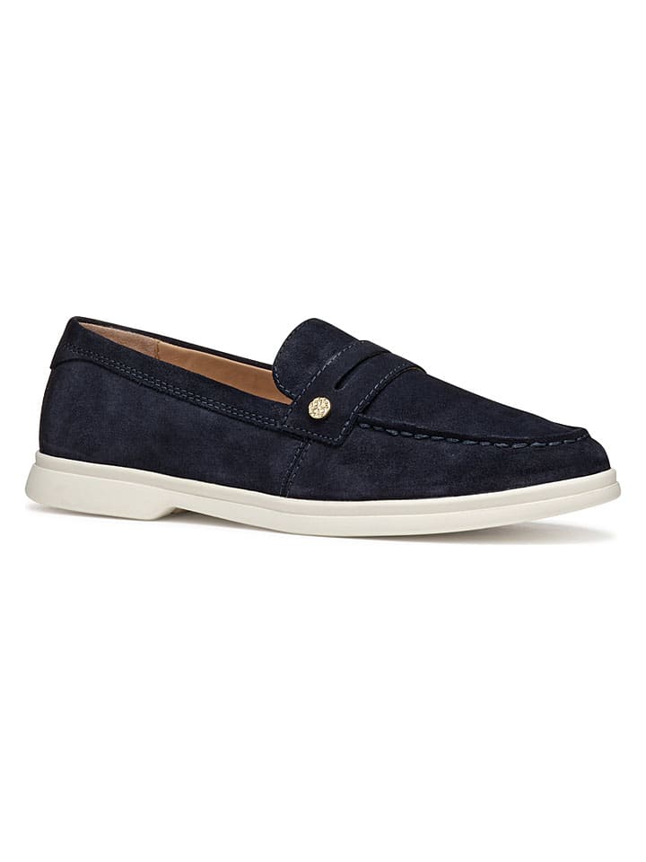Geox Dunkelblau 742919 Leder-Slipper "Xand 3" in Dunkelblau - 5