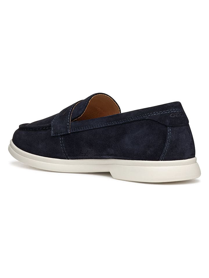 Geox Dunkelblau 742919 Leder-Slipper "Xand 3" in Dunkelblau - 6