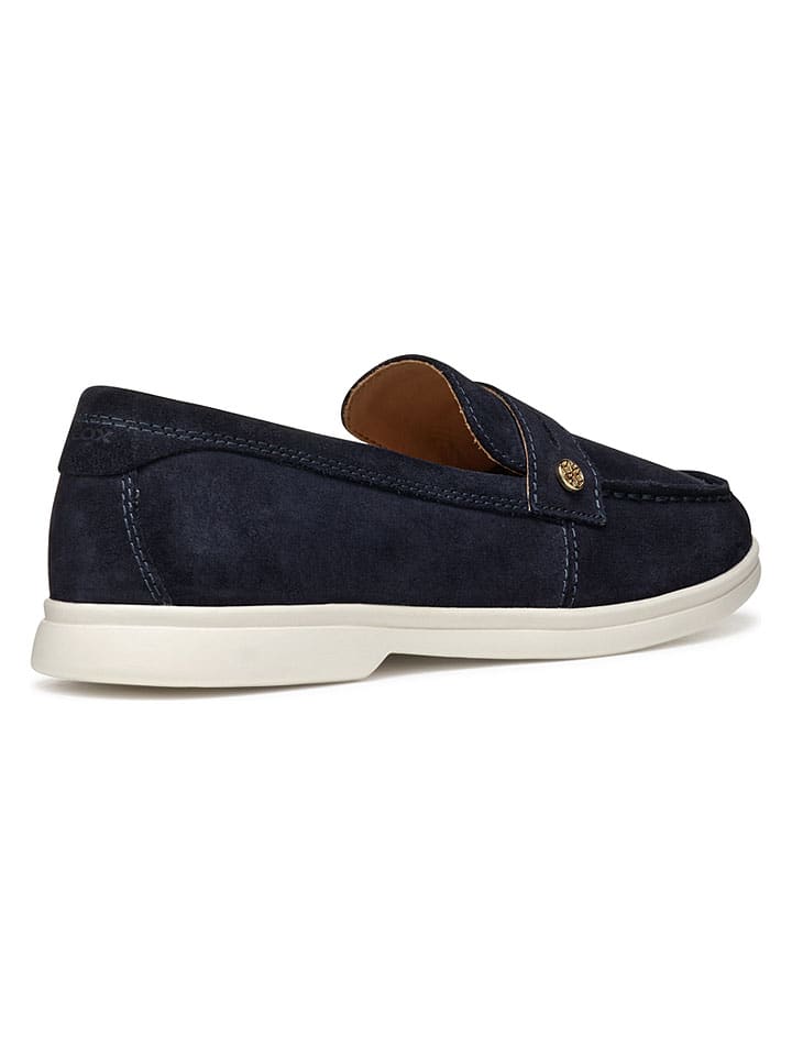 Geox Dunkelblau 742919 Leder-Slipper "Xand 3" in Dunkelblau - 7